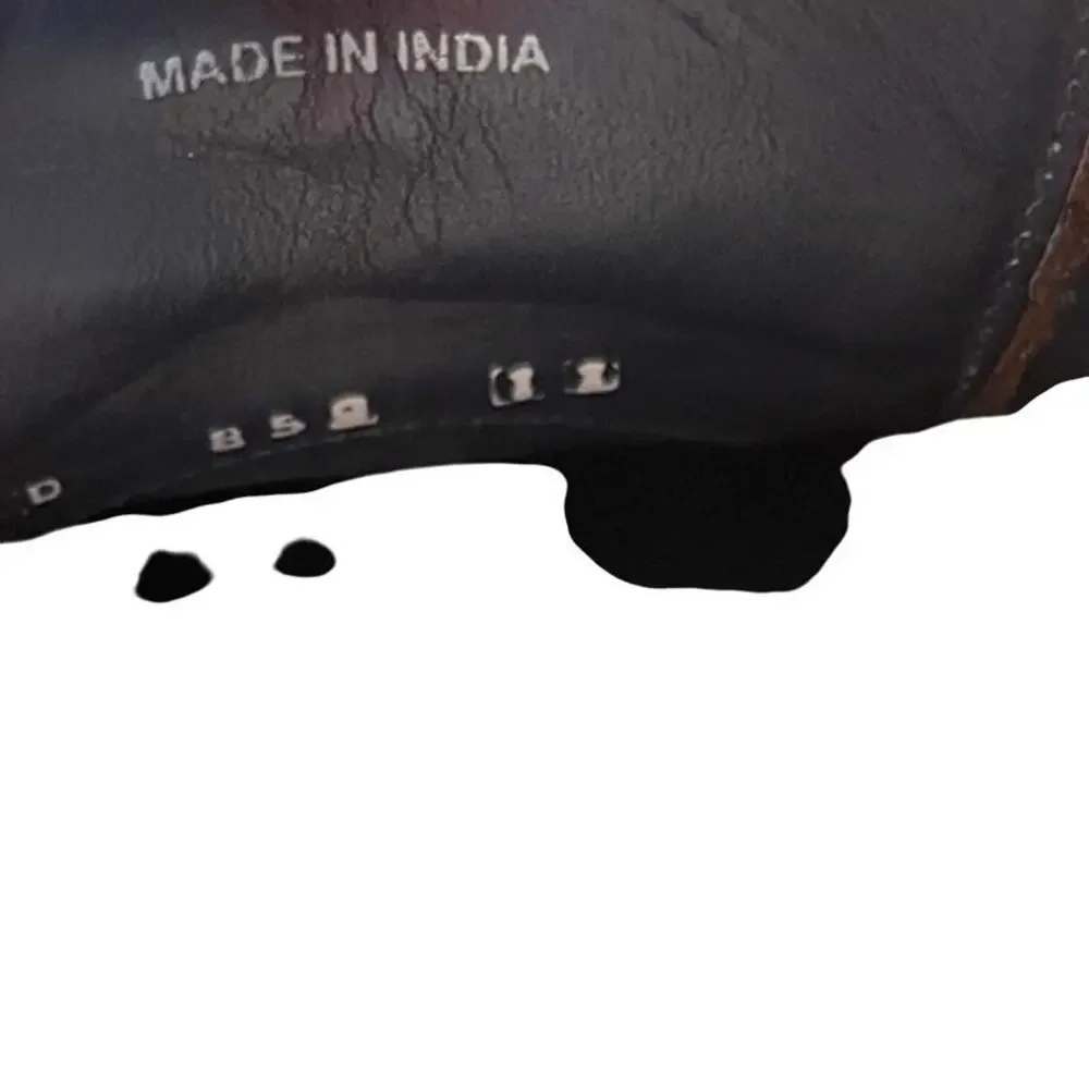 Cole Haan Grand OS Mens Dark Brown Genuine Leather Oxford Dress Shoes sz 11